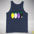 Nonbinary Pride Christmas Lights Premium Tank Top - Navy